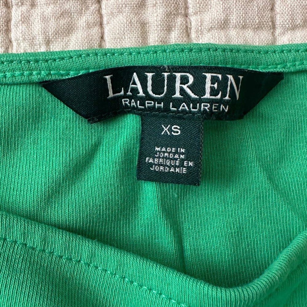Ralph Lauren Vibrant Green Short Sleeve Top - Picture 3 of 6